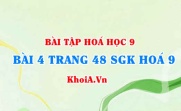Bài 4 trang 48 SGK Hoá 9: Tính chất vật lí của kim loại